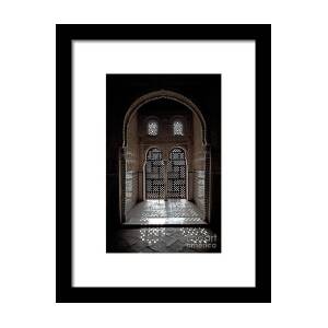 Alhambra wall panel Framed Print by Jane Rix