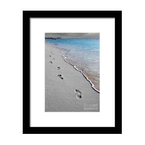 Tulum Mexico Beach Color Splash Black and White Framed Print by Shawn O ...
