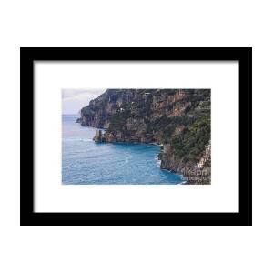 Amalfi Coast Town Framed Print by George Oze