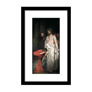 Jesus in Gethsemane Framed Print by Carl Heinrich Bloch