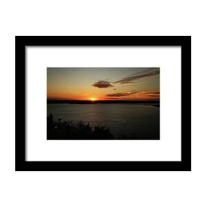 Lake Travis Sunset 2 Framed Print by Judy Vincent