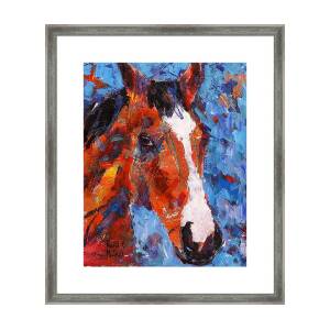 Painting Horse 8x10 Art Print by Ron and Metro 