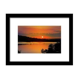 Heavenly Sunrise Landscape Framed Print by Christina Rollo