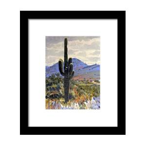 Superstition Mountain Framed Print by Donald Maier