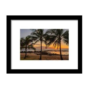 Ewa Beach Sunset 2 - Oahu Hawaii Framed Print by Brian Harig