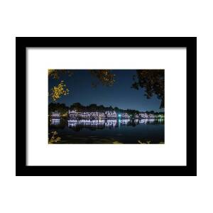 Boathouse Row in Philly Framed Print by Bill Cannon