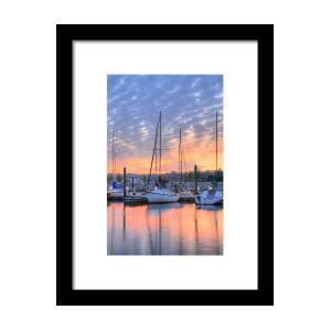 US Coast Guard Defender Class Boat Framed Print by JC Findley