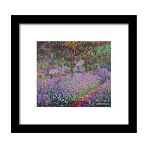 Woman With Parasol Turned To The Left Framed Print by Claude Monet