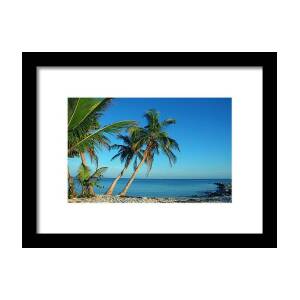 Sunday Morning at the Beach in Key West Framed Print by Susanne Van Hulst