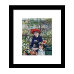 Two Sisters Framed Print by Pierre-auguste Renoir Two Sisters Framed Print by Pierre-auguste Renoir