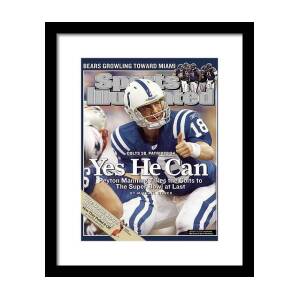 Indianapolis Colts Qb Peyton Manning, Super Bowl Xli Sports Illustrated  Cover Framed Print by Sports Illustrated - Pixels
