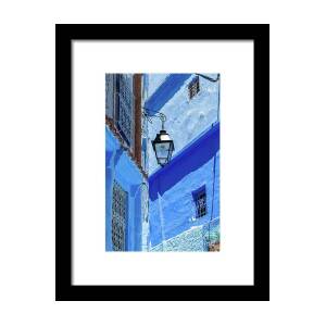 Old blue door Framed Print by Delphimages Photo Creations