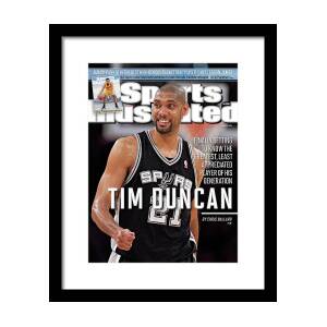  Tim Duncan Autographed San Antonio Spurs Jersey Framed