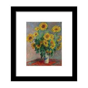 Bouquet of Sunflowers Framed Print by Claude Monet Bouquet of Sunflowers Framed Print by Claude Monet