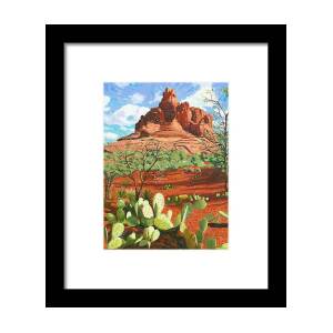 View from Airport Mesa - Sedona Framed Print by Steve Simon