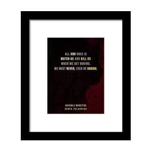 Chuck Palahniuk Quotes - Literary Quotes - Book Lover Gifts ...