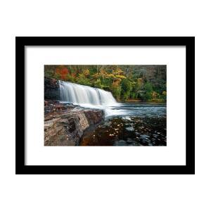 Carrick Creek Falls - Table Rock State Park SC Framed Print by Dave Allen