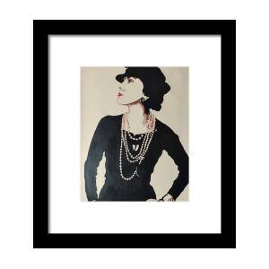 Madame Coco Chanel Portrait Of Gabrielle Bonheur by Artista Fratta