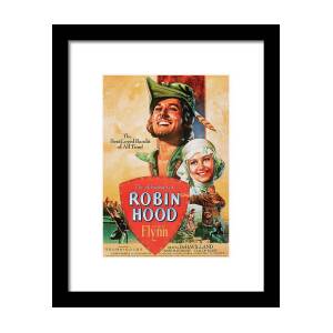 ''Robin Hood'' 1938 Framed Print by Retro Movie Posters ''Robin Hood'' 1938 Framed Print by Retro Movie Posters