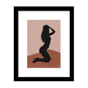 Boobs tits nude line art funny woman abstract breast drawing trendy poster  wall art home decor 2/10 Framed Print by Mounir Khalfouf - Pixels Merch