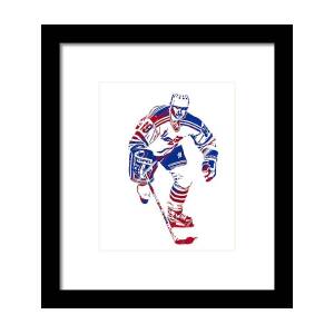 Wayne Gretzky New York Rangers Watercolor Strokes Pixel Art 1