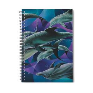 Kaleidoscope Rider Spiral Notebook for Sale by Ricardo Chavez-Mendez