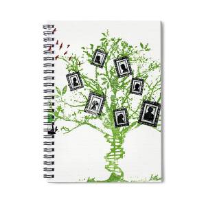 Guggenheim Family Tree #1 Spiral Notebook by Science Source - Fine