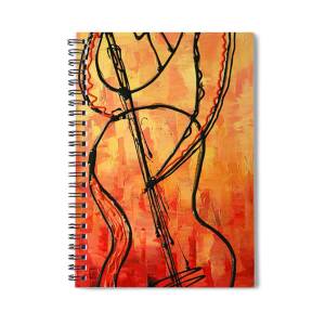 Avant-garde Jazz Spiral Notebook for Sale by Leon Zernitsky