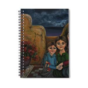 La Partera or The Midwife Spiral Notebook for Sale by Douglas Jones