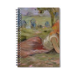 The Shepherdess Spiral Notebook for Sale by Sir Samuel Luke Fildes