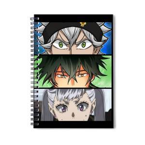 Asta Black Clover Anime Spiral Notebook by Anime Art - Fine Art America