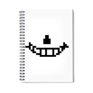 Pixel Sans Undertale | Spiral Notebook