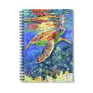 Sea Turtle Spiral Notebook for Sale by Hailey E Herrera