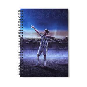 Zidane Maradona Pele Spiral Notebook