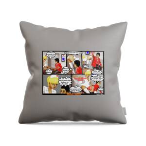 Historic Spanking Throw Pillow by Dave Ell - Pixels