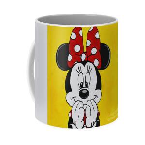 Mickey and Minnie Mouse Coca Painting Coffee Mug by Kathleen