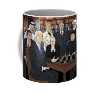 The Election Is Flat Mug With Color Inside
