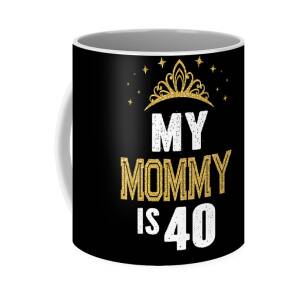 Gift Mug : 40 Years of Being Awesome 40th Birthday Flower Girl