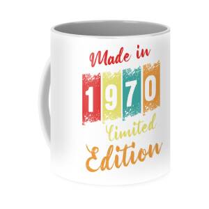 Vintage 1970 Made In 1970 50th Birthday 50 Years Old Gift Mug 