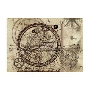 steampunk-gold-compass-greeting-card-for-sale-by-james-christopher-hill