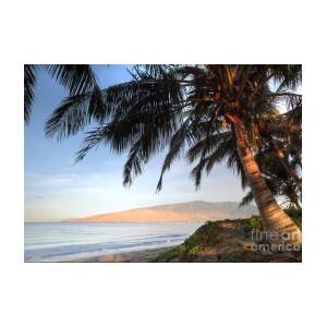Kihei Maui Hawaii Sunrise Coconut Palm Greeting Card for Sale by Dustin ...