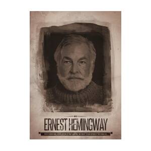  Ernest  Hemingway Quote Greeting Card for Sale by Afterdarkness