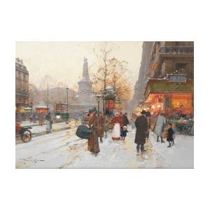 Republic Square At Night Greeting Card for Sale by Edouard Henri Leon ...