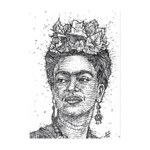 FRIDA KAHLO - watercolor portrait Greeting Card for Sale by Fabrizio ...