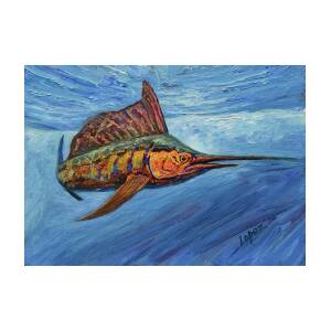 Goliath Grouper original oil painting marine life fish giant
