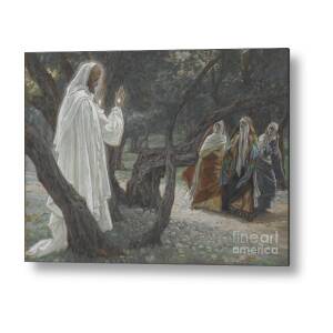 Jesus Preaching Metal Print by Tissot
