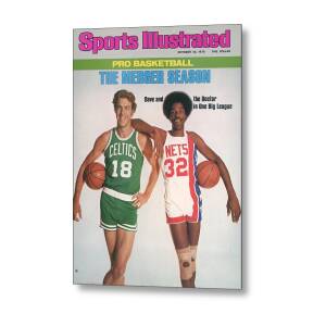 Boston Celtics Dave Cowen And New York Nets Julius Erving Sports  Illustrated Cover by Sports Illustrated