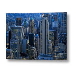 Empire State Building New York City Usa Metal Print by Sabine Jacobs