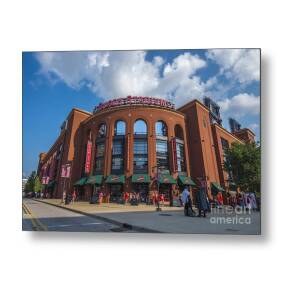 St. Louis Cardinals Busch Stadium Texture 9252 by David Haskett II