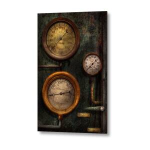 Steampunk - Abstract - Time is complicated Metal Print by Mike Savad